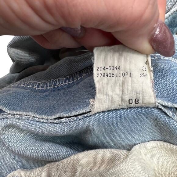 Lee VTG 90s Relaxed Straight Jeans Paint Splatter FLAW Light Wash Mens 36x32 - Picture 8 of 8